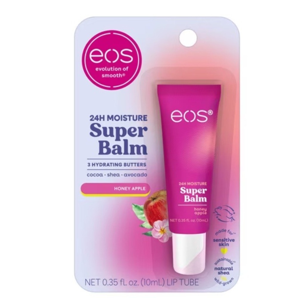 EOS 24H Moisture Super Balm Honey Apple Lip Tube 0.35 fl oz Hydrating Butter